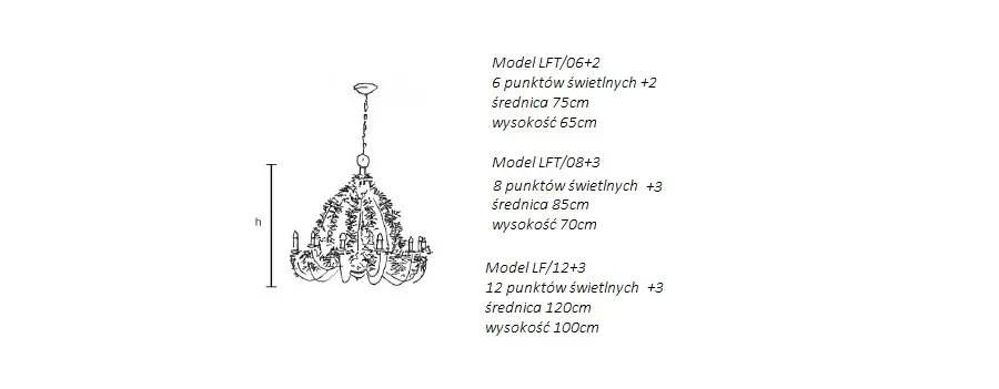 obrazek 7 Unikalny czerwony żyrandol do salonu