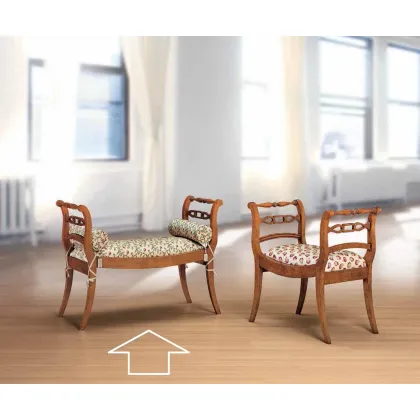 Zdjęcie Antyczna elegancka ławka do salonu - Morello Gianpaolo