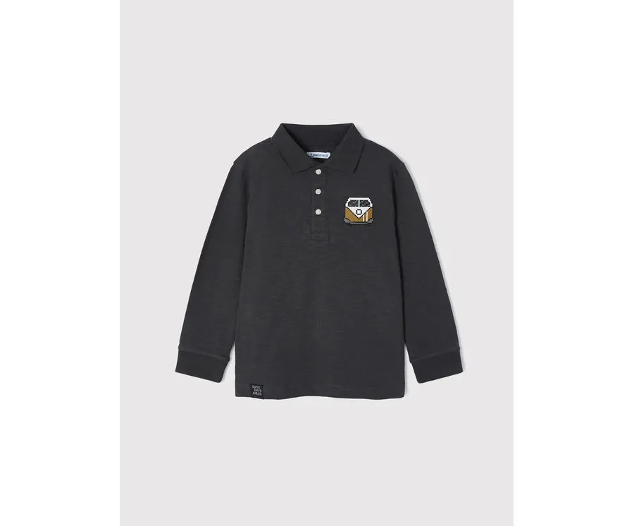 obrazek 1 Mayoral Polo 4177 Szary Regular Fit