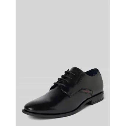 Zdjęcie Buty derby skórzane z detalem z logo model ‘Gapo’