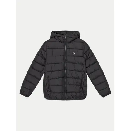 Zdjęcie Calvin Klein Jeans Kurtka zimowa Inst Logo IB0IB02174 Czarny Regular Fit
