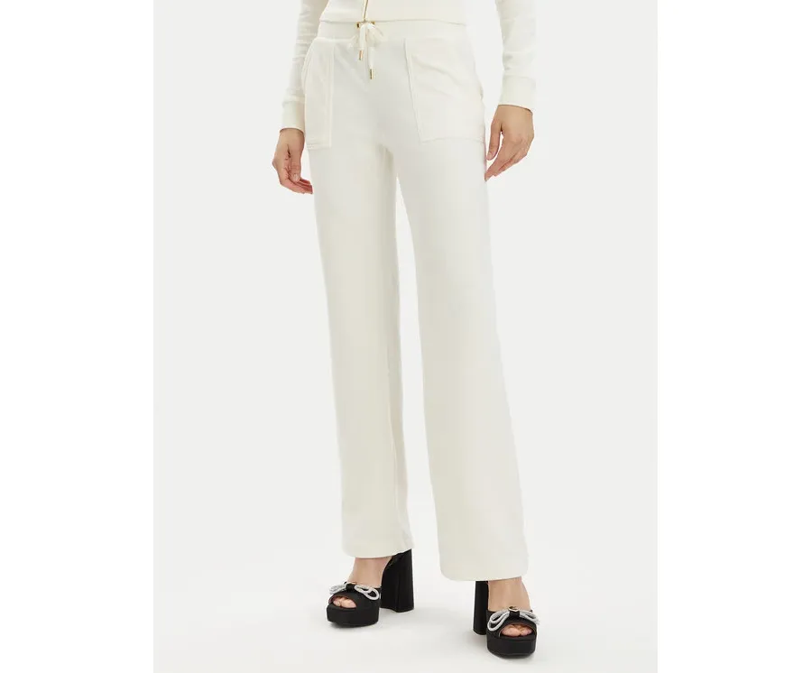 obrazek 1 Juicy Couture Spodnie dresowe Del Ray JCAP180G Écru Regular Fit