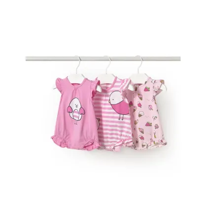 Zdjęcie Mayoral Komplet 3 par body dziecięcych 1758 Różowy