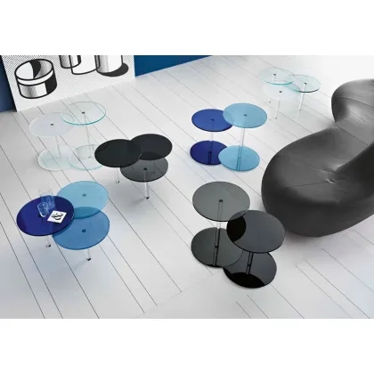 Zdjęcie Stylowe szklane stoliki kawowe do salonu - Tonelli Design