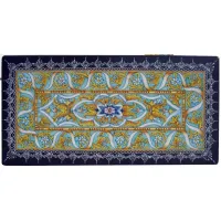 Zdjęcie Blat ogrodowy z lawy z bogatym ornamentem – Ceramiche Valchida