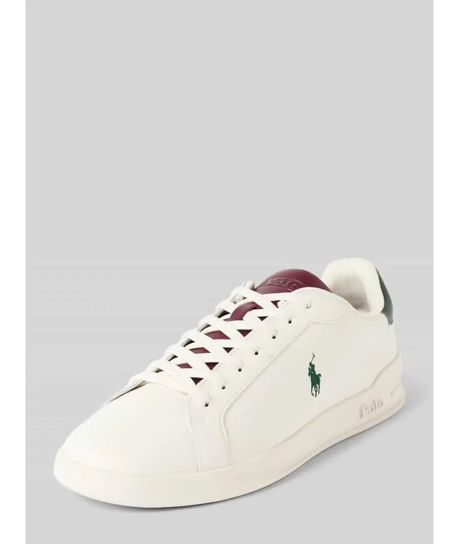 obrazek 1 Sneakersy skórzane z wyhaftowanym logo