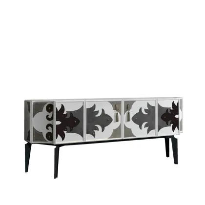 Picture VALENTINA sideboard in shades of gray and white - Collecion Alexandra
