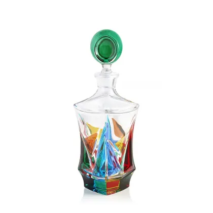 Zdjęcie Karafka z kolorowego szkła murano prosto z Włoch