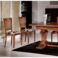 Picture Chair with upholstered seat, backrest Vienna - Fratelli Mirandola