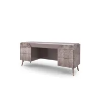 Picture Italian dressing table with 4 drawers with metal tips for a luxurious interior - Bianchini