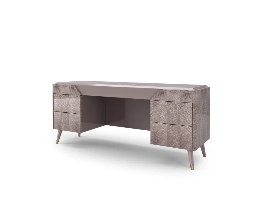 picture 1 Italian dressing table with 4 drawers with metal tips for a luxurious interior - Bianchini