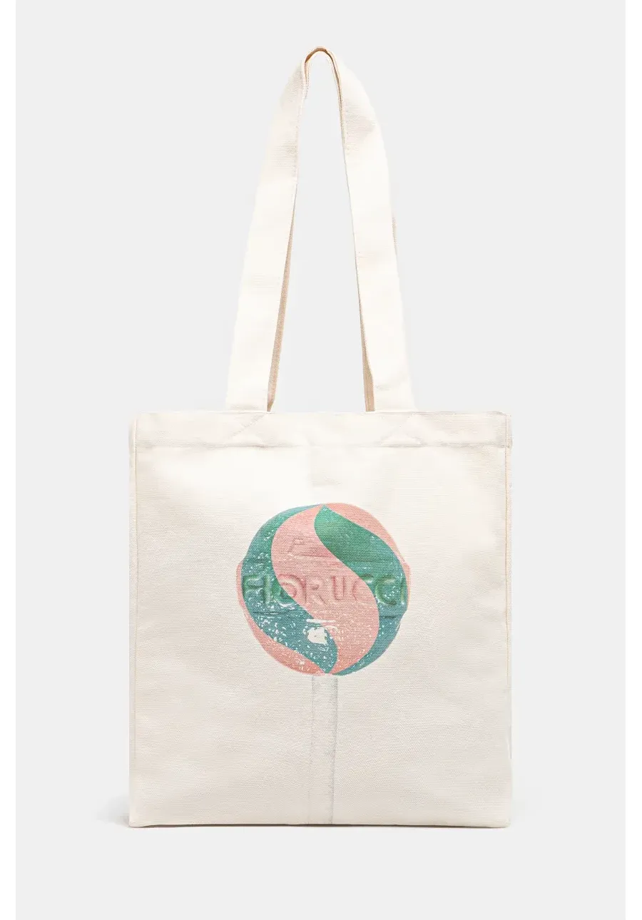 obrazek 1 Fiorucci torba bawełniana Lollipop Print Canvas Tote kolor beżowy U02SPABA275CO03WH02