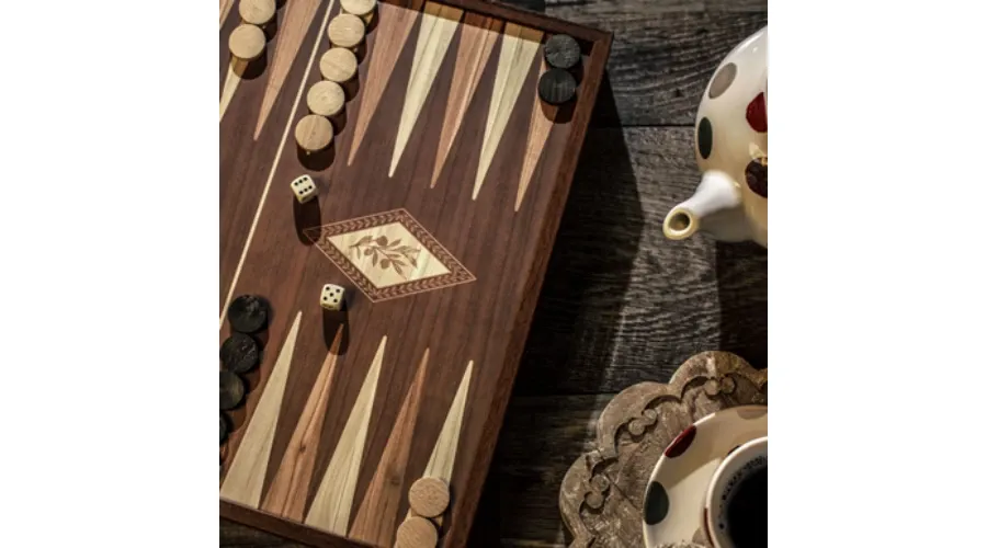 obrazek 5 Klasyczny zestaw 2 w 1 do gry w szachy oraz Backgammon - Constatntions Manopoulos