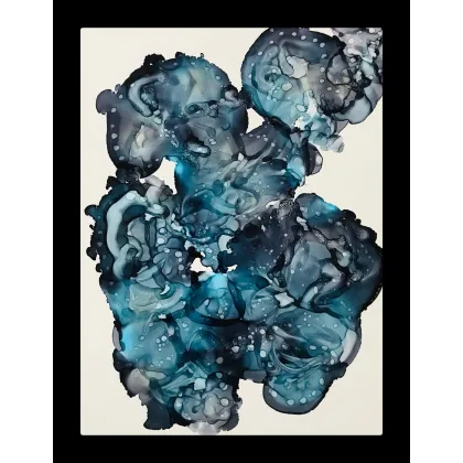 Zdjęcie Azure sea, tusze alkoholowe na papierze yupo