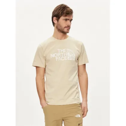 Zdjęcie The North Face T-Shirt Woodcut Dome NF0A87NX Beżowy Regular Fit