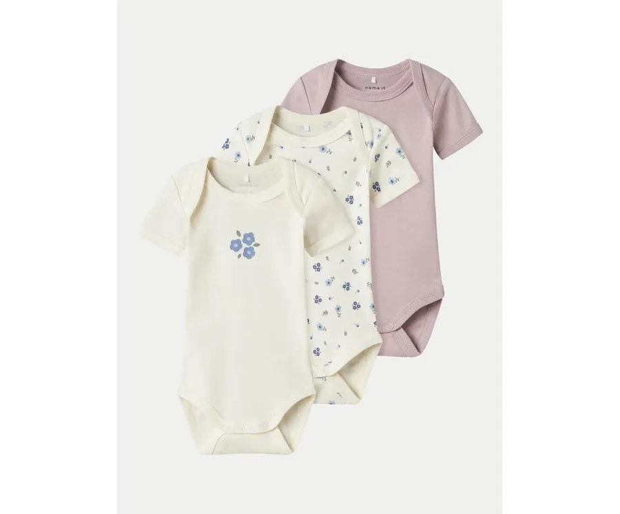 obrazek 1 NAME IT Komplet 3 par body dziecięcych 13242189 Beżowy