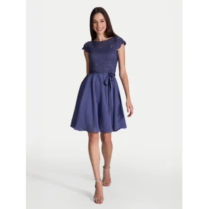 Zdjęcie Swing Sukienka koktajlowa 77760510 Niebieski Regular Fit
