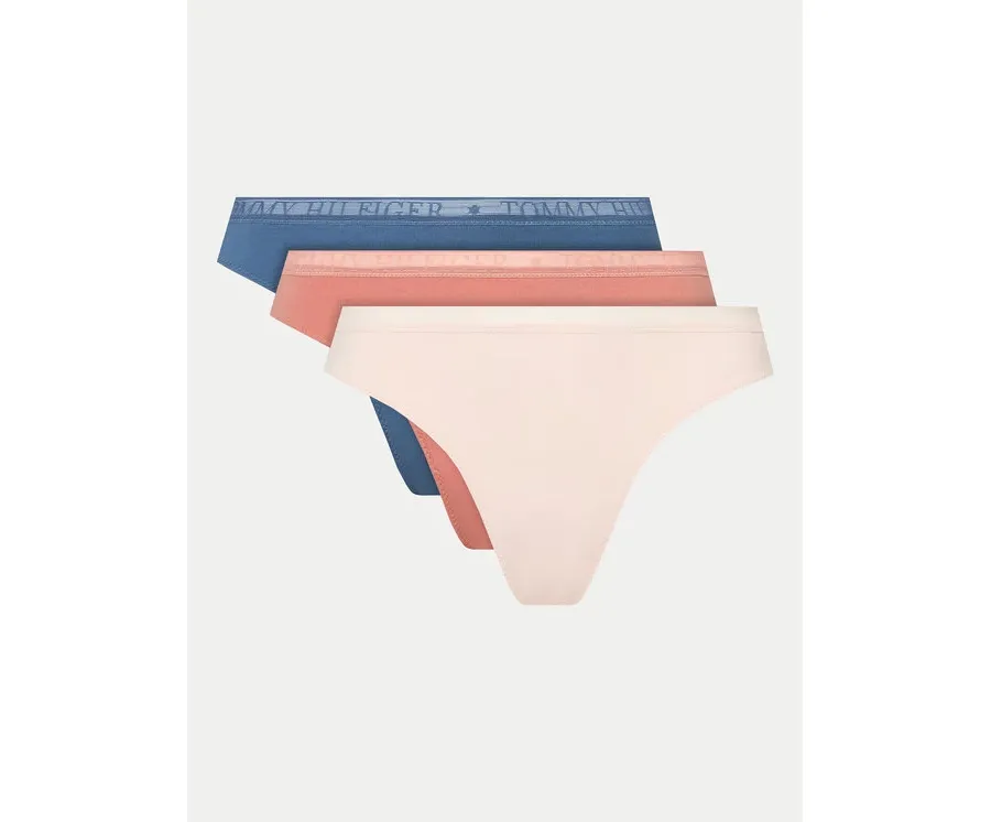 obrazek 1 Tommy Hilfiger Komplet 3 par stringów UW0UW04890 Kolorowy