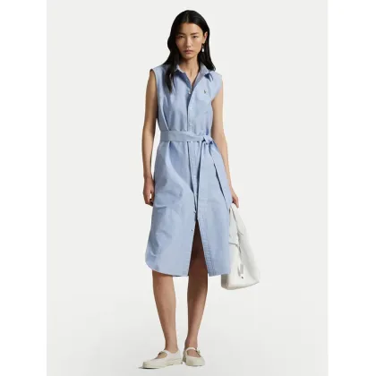 Zdjęcie Polo Ralph Lauren Sukienka koszulowa 211965853002 Błękitny Regular Fit