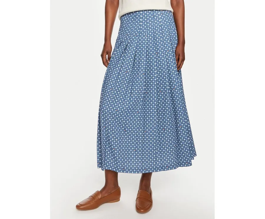 obrazek 1 Tommy Hilfiger Spódnica plisowana WW0WW42254 Niebieski Regular Fit
