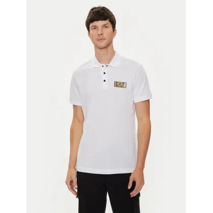 Zdjęcie EA7 Emporio Armani Polo 3DPF02 PJ5AZ 1100 Biały Regular Fit