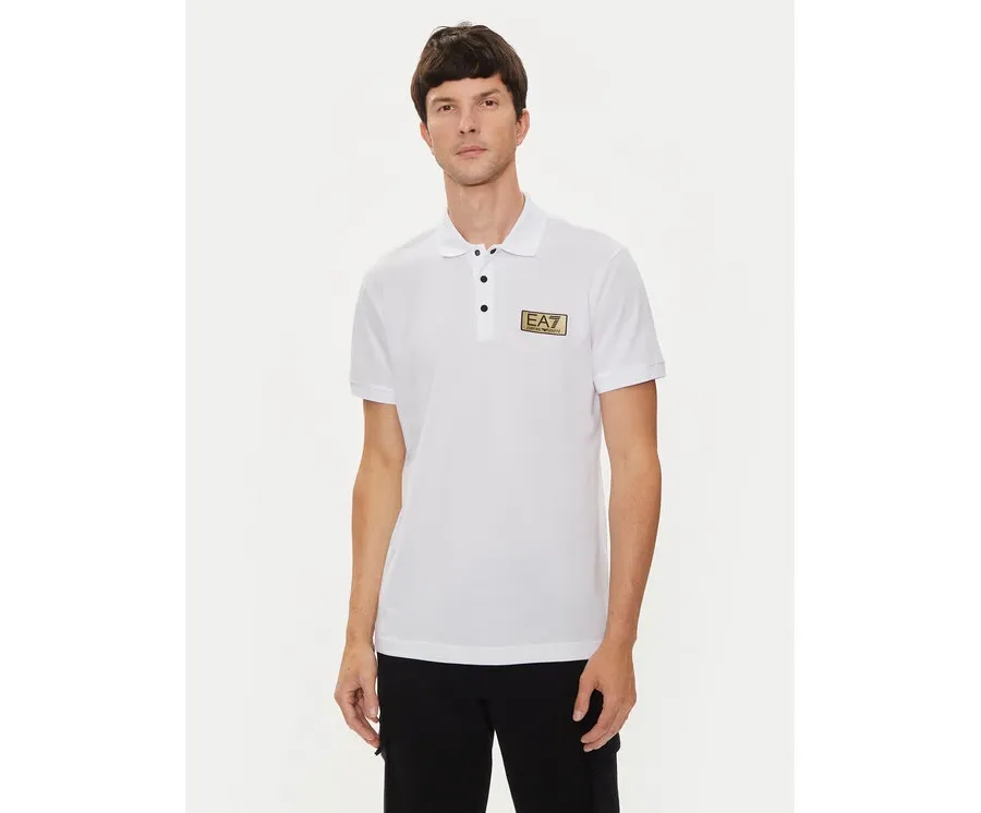 obrazek 1 EA7 Emporio Armani Polo 3DPF02 PJ5AZ 1100 Biały Regular Fit