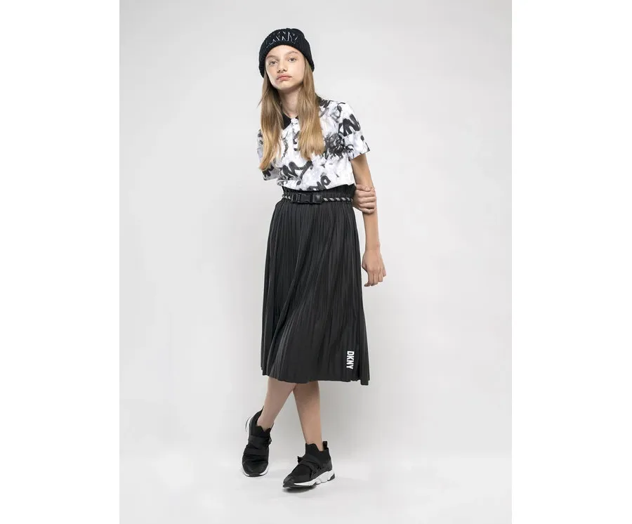 obrazek 1 DKNY Spódnica plisowana D33616 S Czarny Regular Fit