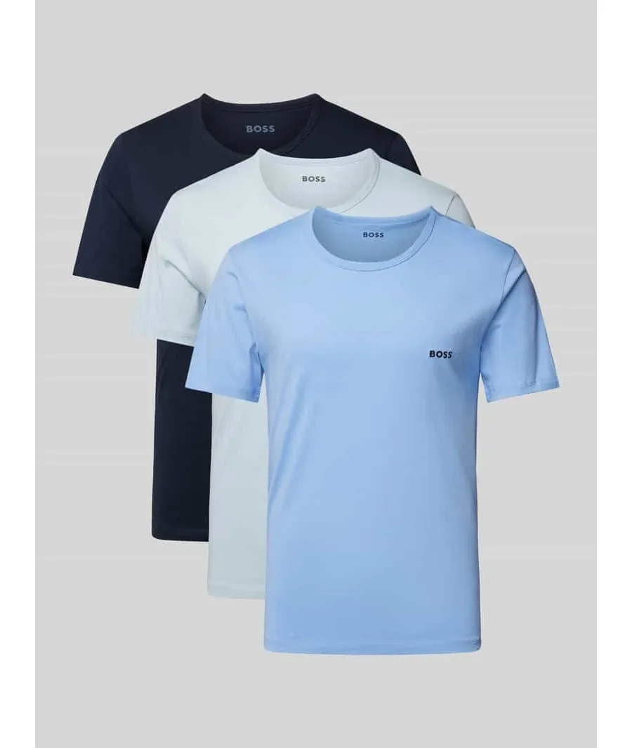 obrazek 1 T-shirt z wyhaftowanym logo w zestawie 3 szt.