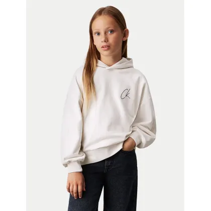 Zdjęcie Calvin Klein Jeans Bluza Signage IG0IG02640 Écru Regular Fit