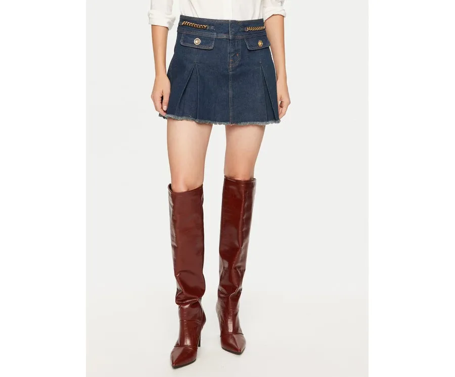 obrazek 1 Guess Spódnica jeansowa W4PD1B D5JV1 Granatowy Regular Fit