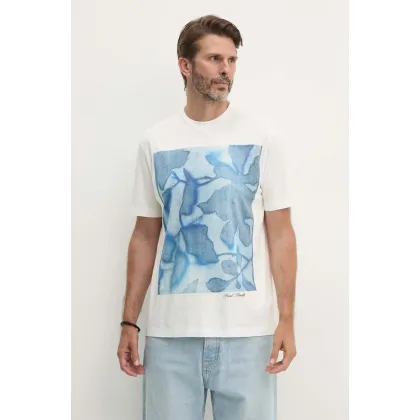 Zdjęcie Paul Smith t-shirt bawełniany męski kolor biały z nadrukiem M1R-919T-NP4739