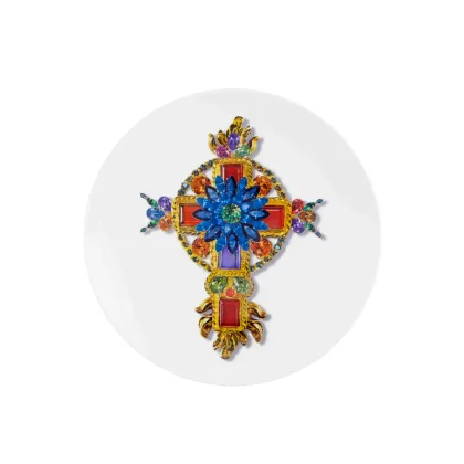 Zdjęcie Porcelanowy talerz deserowy z kolekcji Love Who You Want zaprojektowany przez dom Christiana Lacroix - Vista Alegre