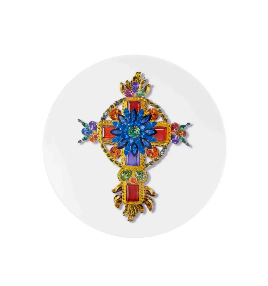 obrazek 1 Porcelanowy talerz deserowy z kolekcji Love Who You Want zaprojektowany przez dom Christiana Lacroix - Vista Alegre
