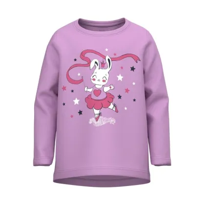 Zdjęcie NAME IT Bluzka 13218927 Fioletowy Relaxed Fit