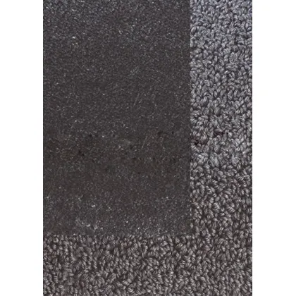 Picture Elegant black smooth carpet - TWINSET BORDER IN LOOP PILE 21315