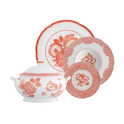 Zdjęcie Duży porcelanowy zestaw obiadowy Coralina - Vista Alegre