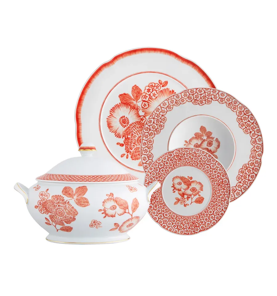 obrazek 1 Duży porcelanowy zestaw obiadowy Coralina - Vista Alegre