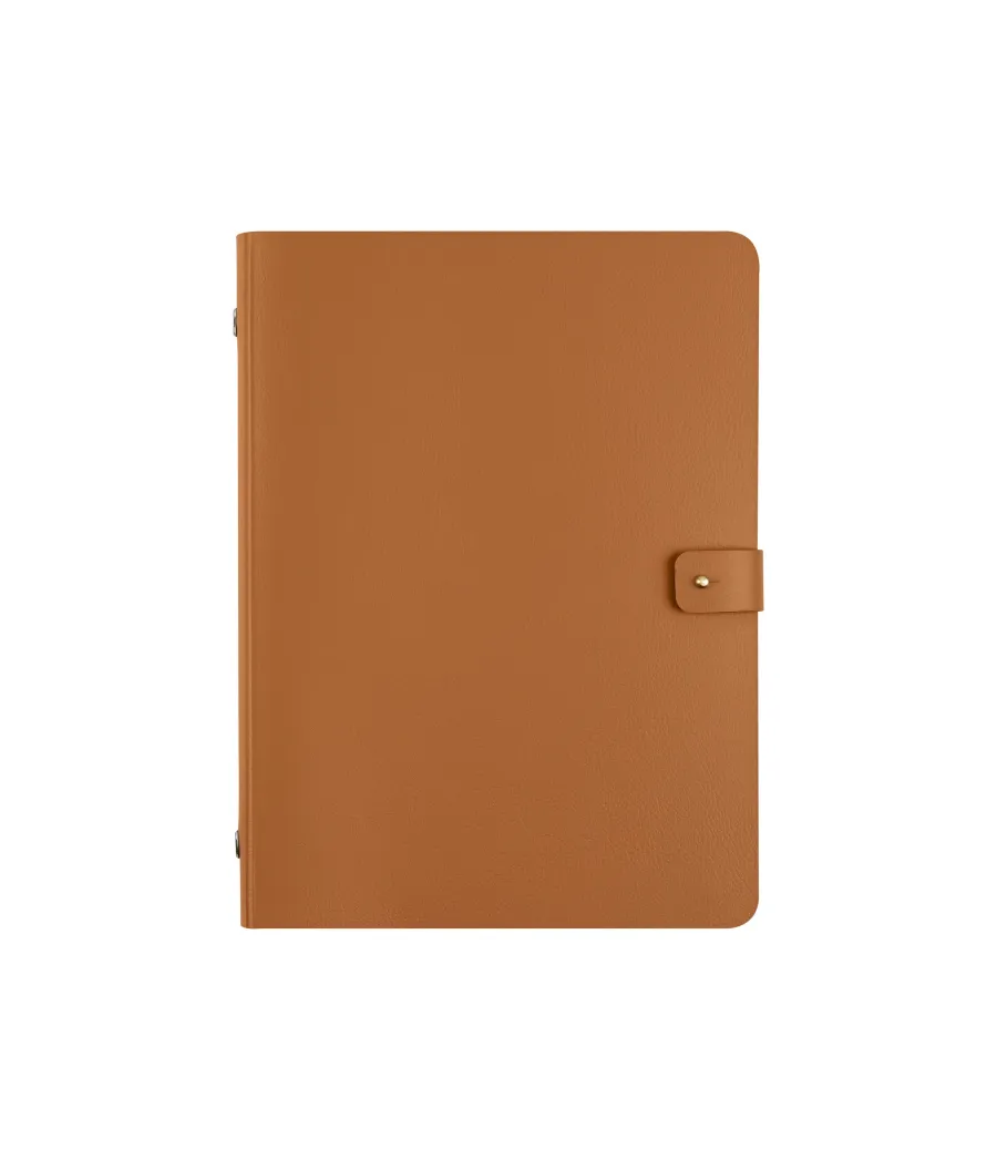 obrazek 2 Segregator o rozmiarze A5 ze skóry w kolorze koniakowym
