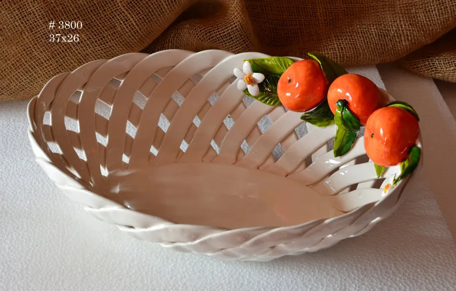 obrazek 1 Owalna misa ceramiczna na owoce