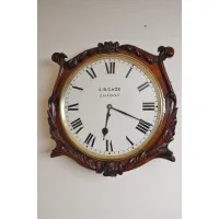 Picture Excellent quality, unusual, Victorian wall clock - antique