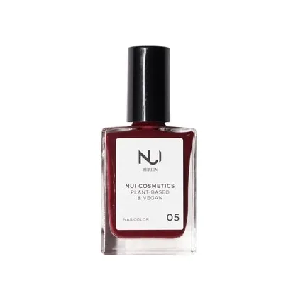 Zdjęcie NUI Cosmetics Natural & Vegan Lakier do paznokci 14 ml Nr. 05 - dark red