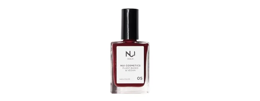 obrazek 1 NUI Cosmetics Natural & Vegan Lakier do paznokci 14 ml Nr. 05 - dark red