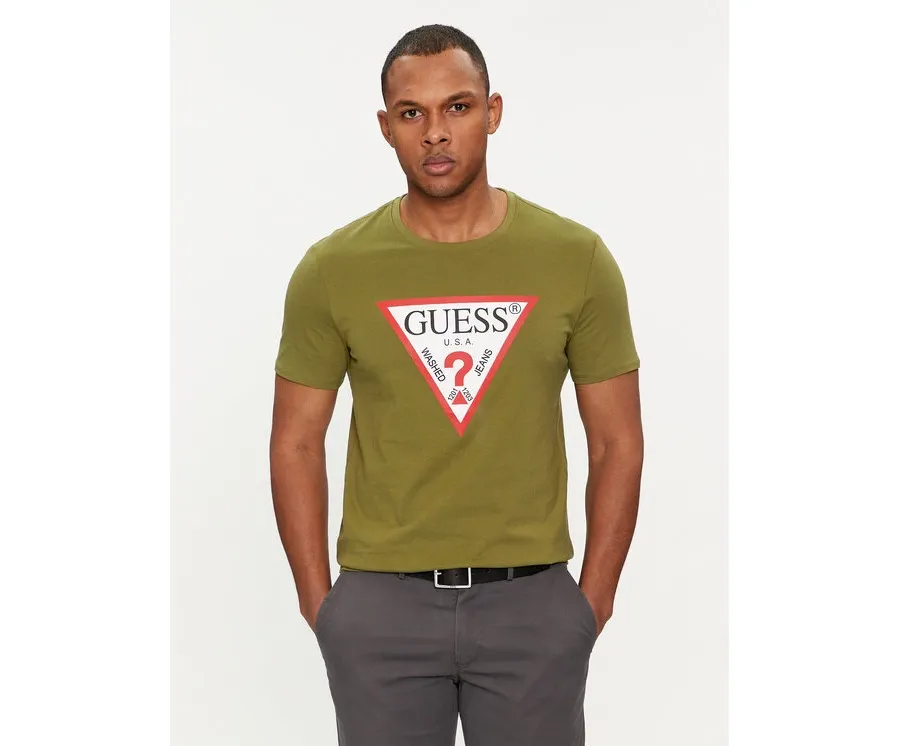 obrazek 1 Guess T-Shirt Logo M2YI71 I3Z14 Zielony Slim Fit