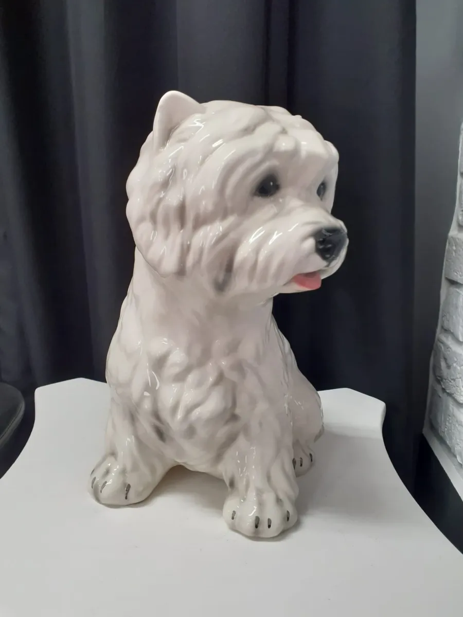 obrazek 2 West Highland Terrier- ceramiczna włoska figura psa