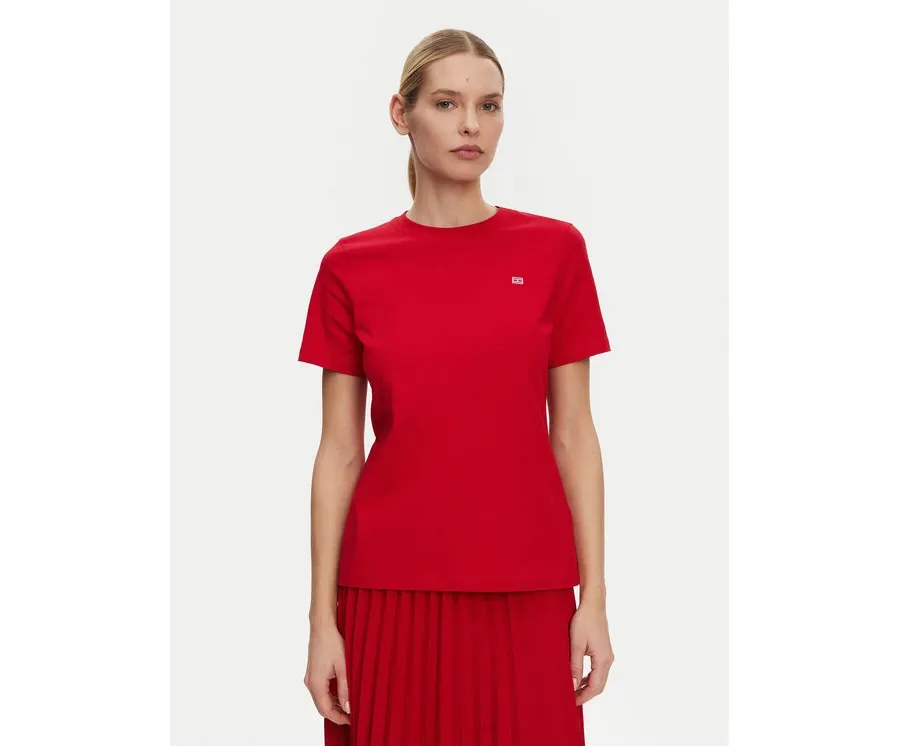 obrazek 1 Tommy Hilfiger T-Shirt WW0WW45522 Czerwony Regular Fit