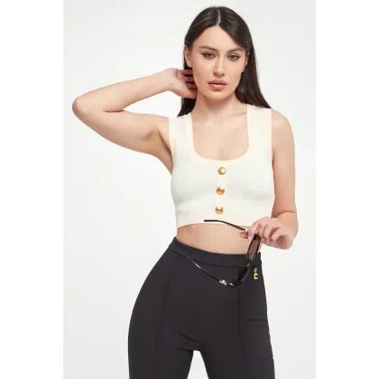 Zdjęcie Top damski dzianinowy ELISABETTA FRANCHI Elisabetta Franchi