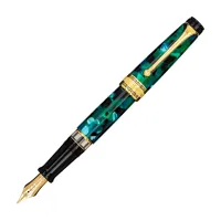 Picture Luxurious emerald green Optima fountain pen - Aurora