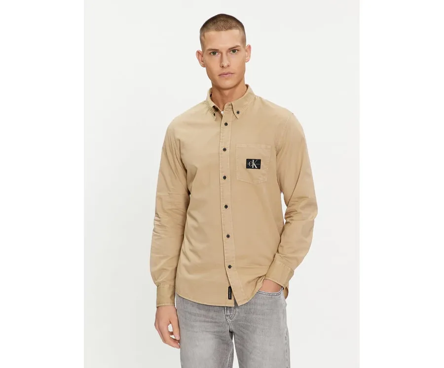 obrazek 1 Calvin Klein Jeans Koszula J30J325772 Beżowy Regular Fit