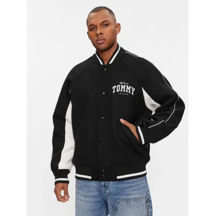 Zdjęcie Tommy Jeans Kurtka bomber Tjm Wool Varsity Bomber DM0DM17884 Czarny Regular Fit