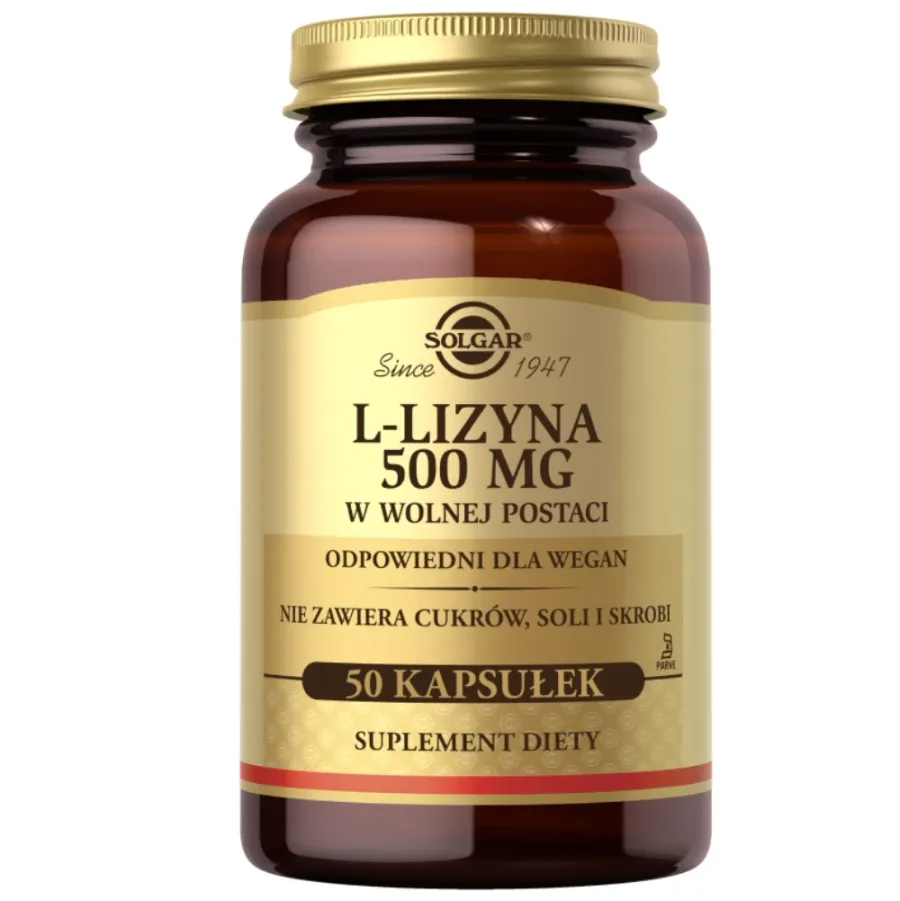 obrazek 1 Solgar L-Lizyna 50 Kapsułek